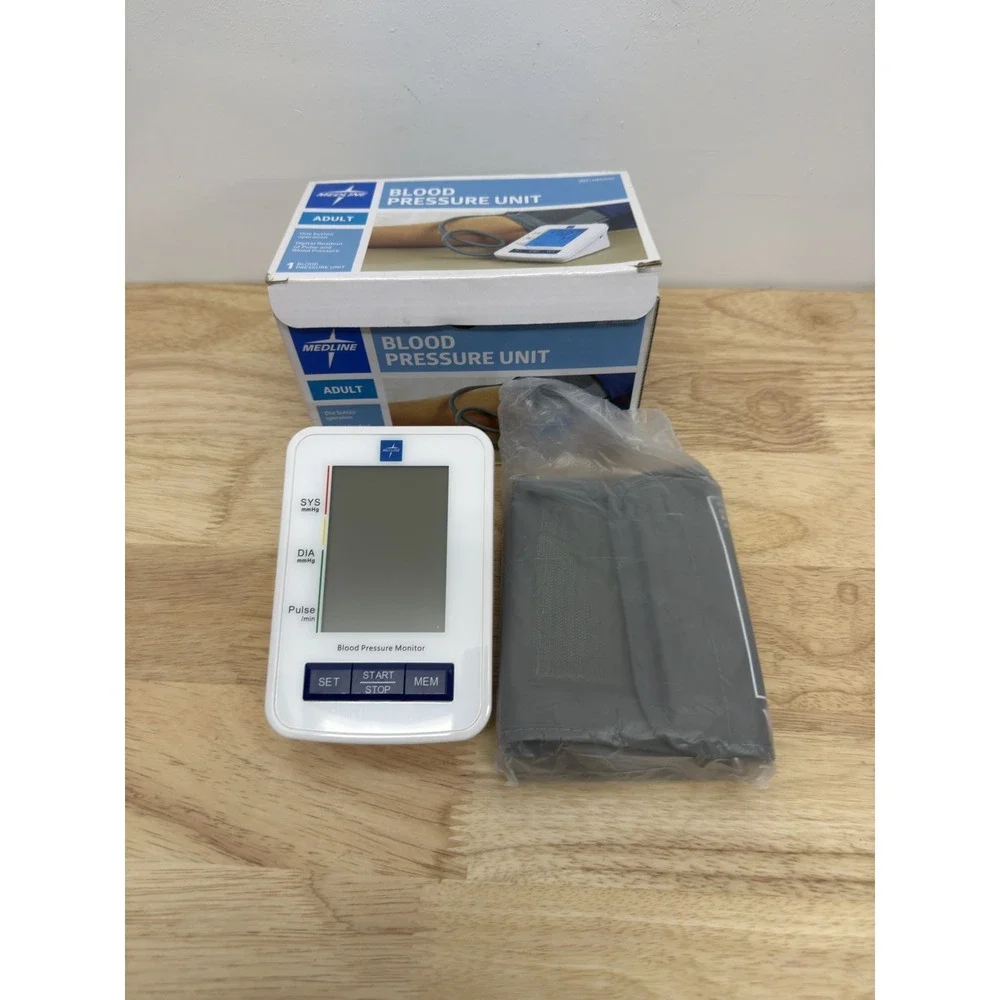 New Medline Blood Pressure Unit Adult One Button Option MDS4001 #17‎